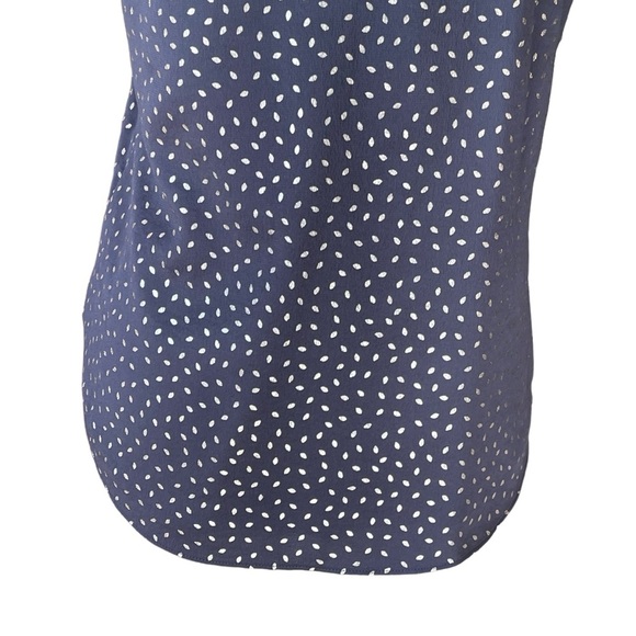 Express Ruffle Trim Cami Top Women’s Size S Blue Silver Print Lined Lightweight - Picture 6 of 8